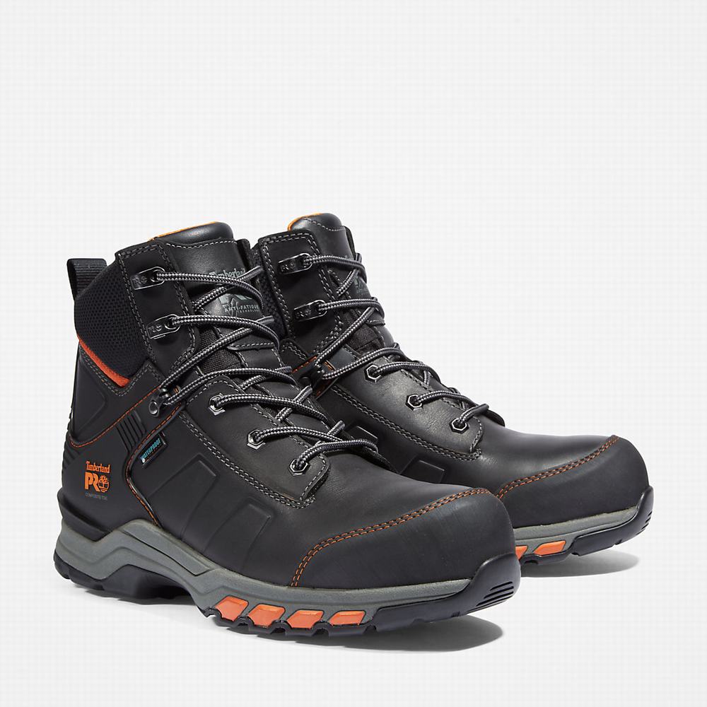 Pánské Pracovní Boty Timberland PRO® Hypercharge Composite Bezpečnostní Špicí Waterproof Černé | TI25791-781