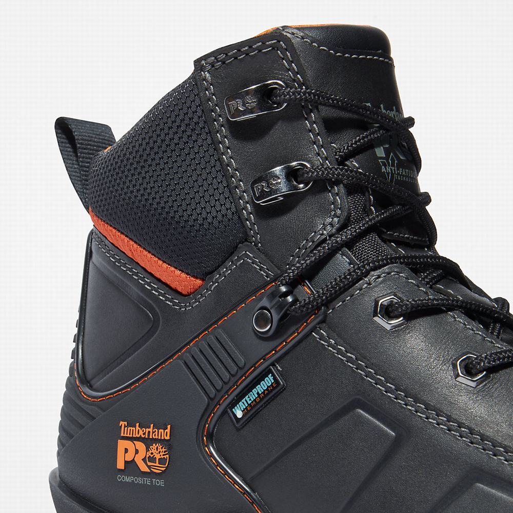 Pánské Pracovní Boty Timberland PRO® Hypercharge Composite Bezpečnostní Špicí Waterproof Černé | TI25791-781