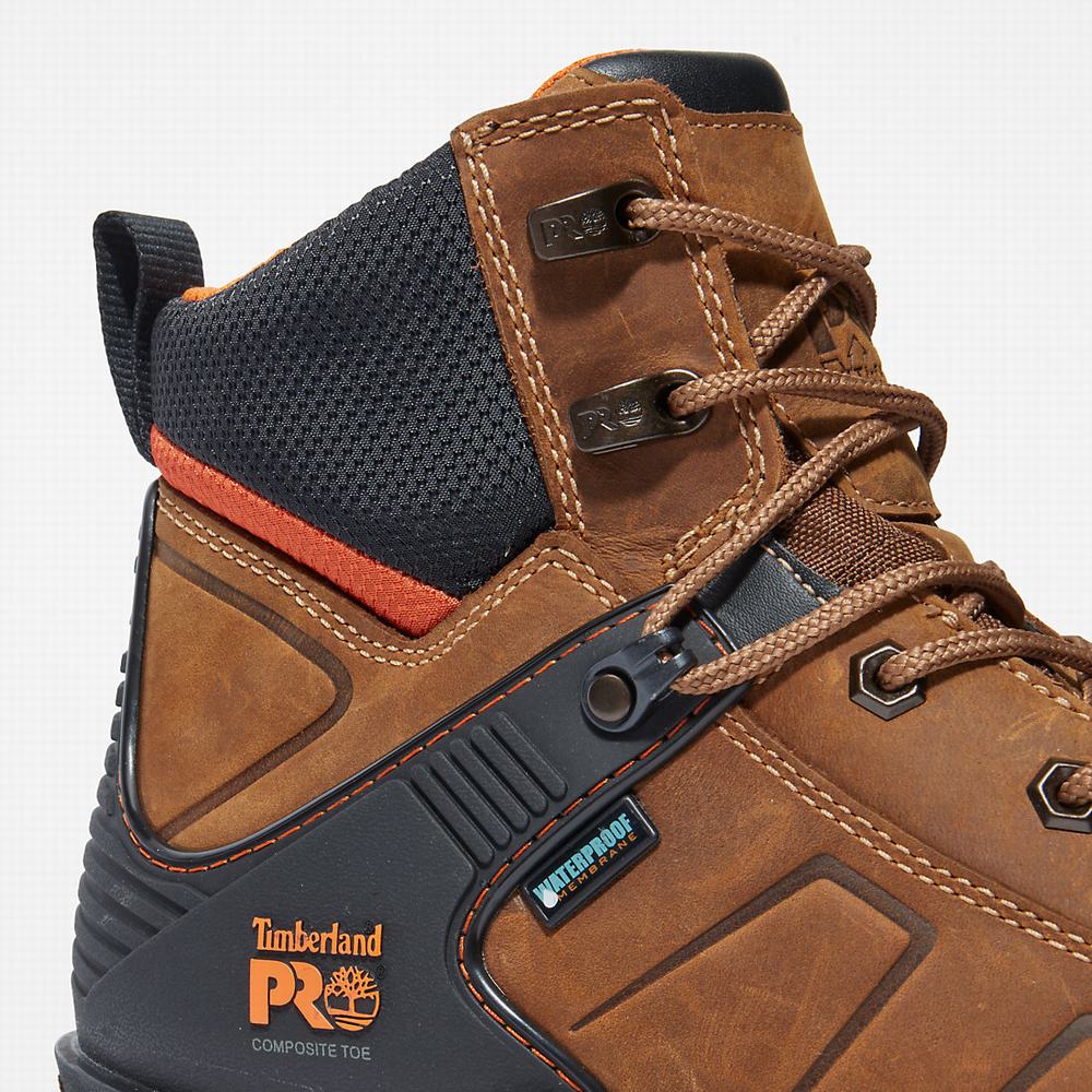 Pánské Pracovní Boty Timberland PRO® Hypercharge Composite Bezpečnostní Špicí Waterproof Hnědé | TI47310-845