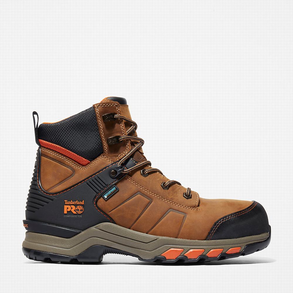 Pánské Pracovní Boty Timberland PRO® Hypercharge Composite Bezpečnostní Špicí Waterproof Hnědé | TI47310-845