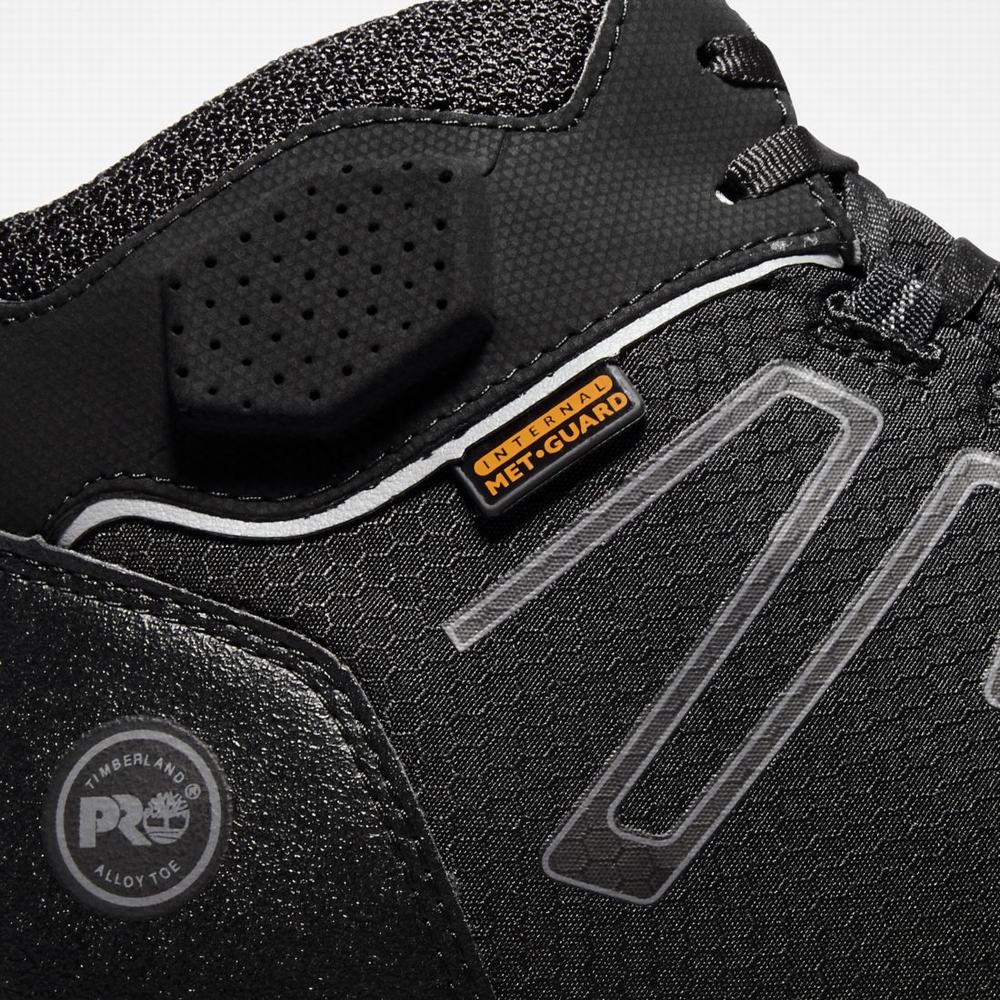 Pánské Pracovní Boty Timberland PRO® Powertrain Sport Met Guard Alloy Špicí Černé | TI65391-093