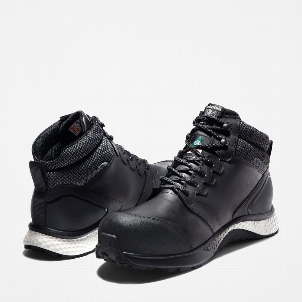 Pánské Pracovní Boty Timberland Reaxion Composite Špicí Waterproof Pracovní Sneaker Černé Šedé | TI23695-569