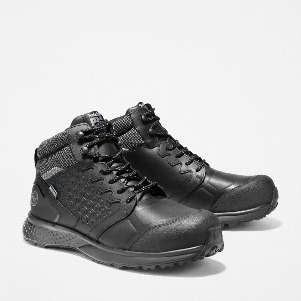 Pánské Pracovní Boty Timberland Reaxion Composite Špicí Waterproof Pracovní Sneaker Černé Šedé | TI29438-182
