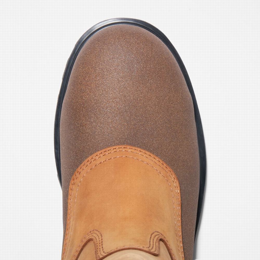 Pánské Pracovní Boty Timberland Rigmaster Pull On Steel Špicí Waterproof Hnědé | TI71869-495