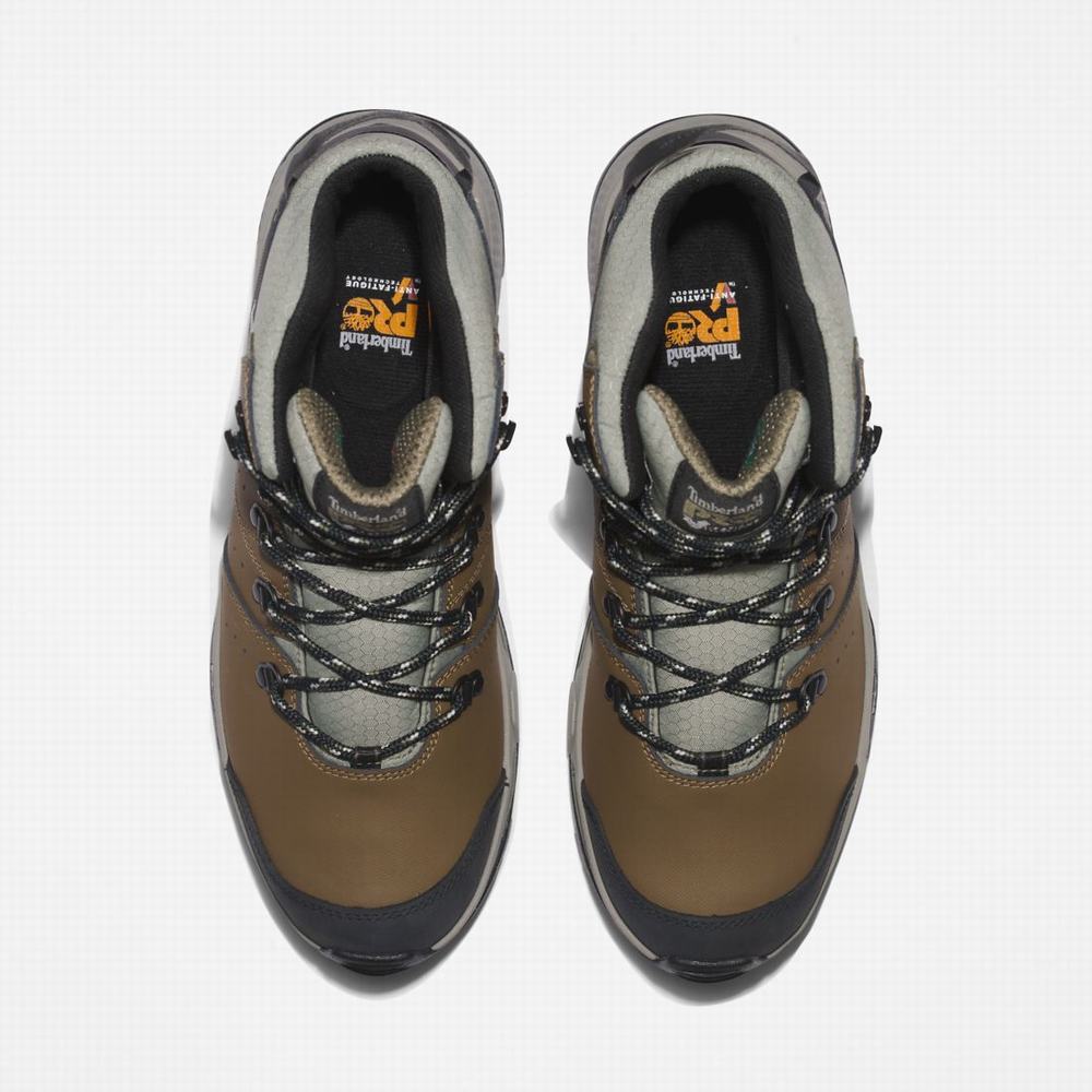 Pánské Pracovní Boty Timberland Switchback Waterproof Soft-Špicí Hnědé Zelene | TI86139-065