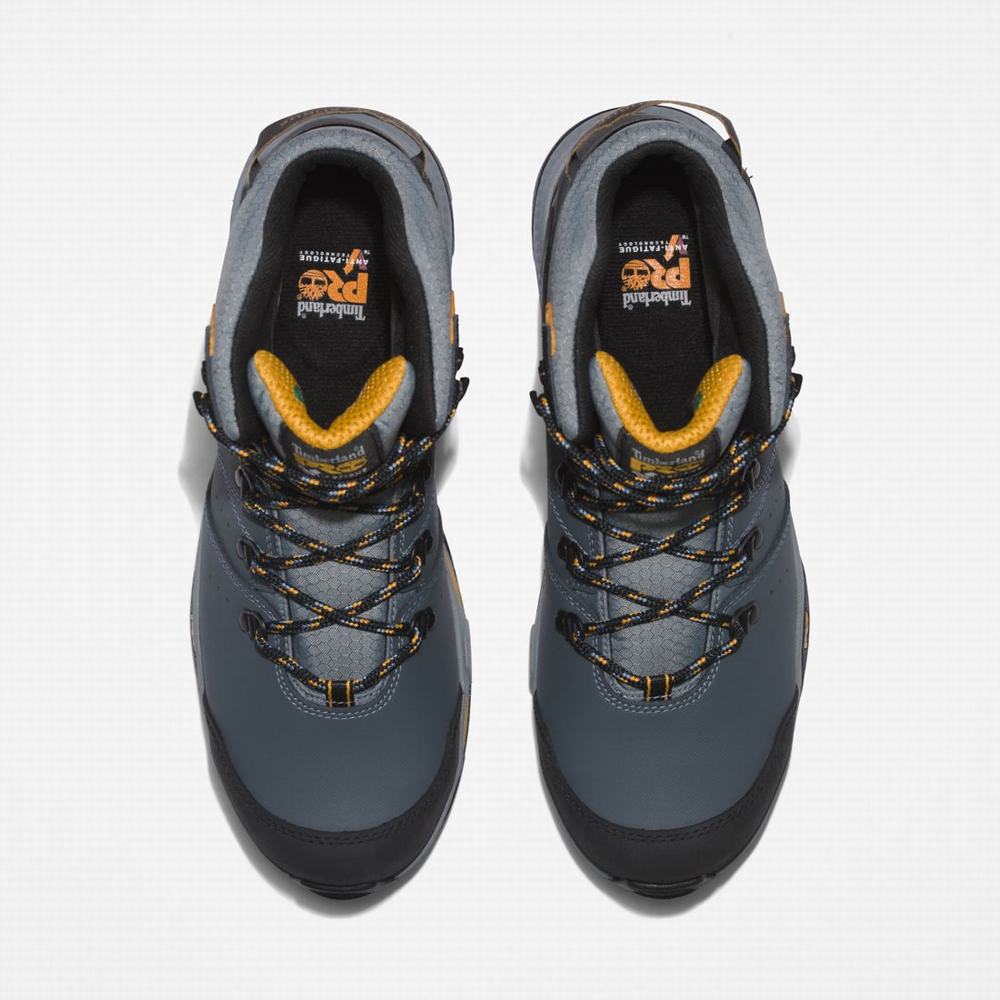 Pánské Pracovní Boty Timberland Switchback Waterproof Comp-Špicí Pracovní Hikers Šedé Žluté | TI89764-820