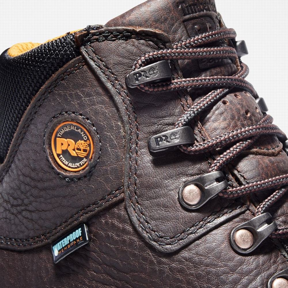 Pánské Pracovní Boty Timberland TiTAN Alloy Špicí Waterproof Tmavě Hnědé | TI31604-085