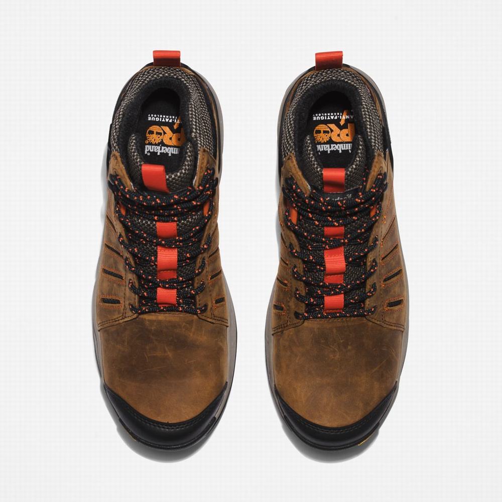 Pánské Pracovní Boty Timberland Trailwind Waterproof Comp-Špicí Hnědé Červené | TI86193-491