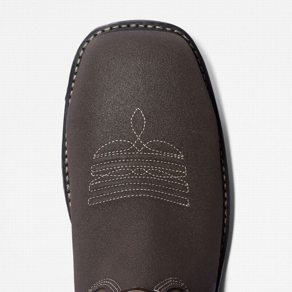 Pánské Pracovní Boty Timberland True Grit Pull On Composite Špicí Waterproof Hnědé | TI08512-396