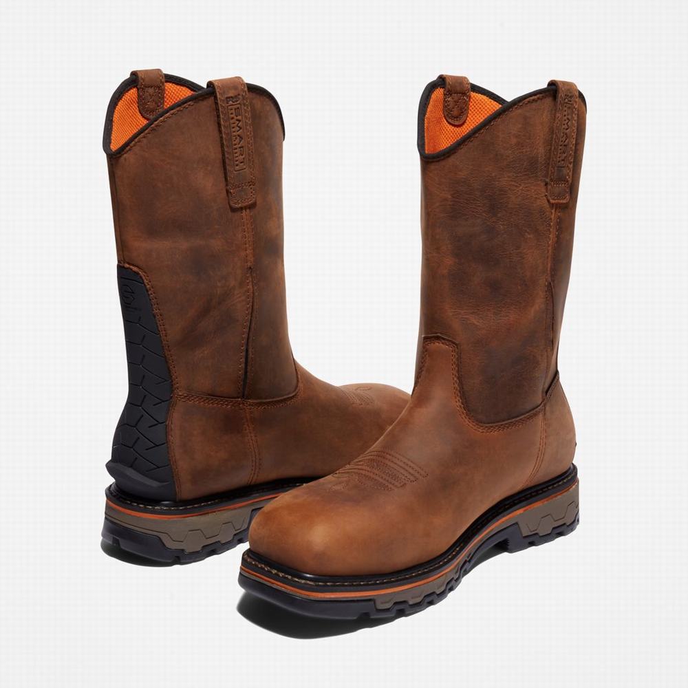 Pánské Pracovní Boty Timberland True Grit Pull On Composite Špicí Hnědé | TI29157-581