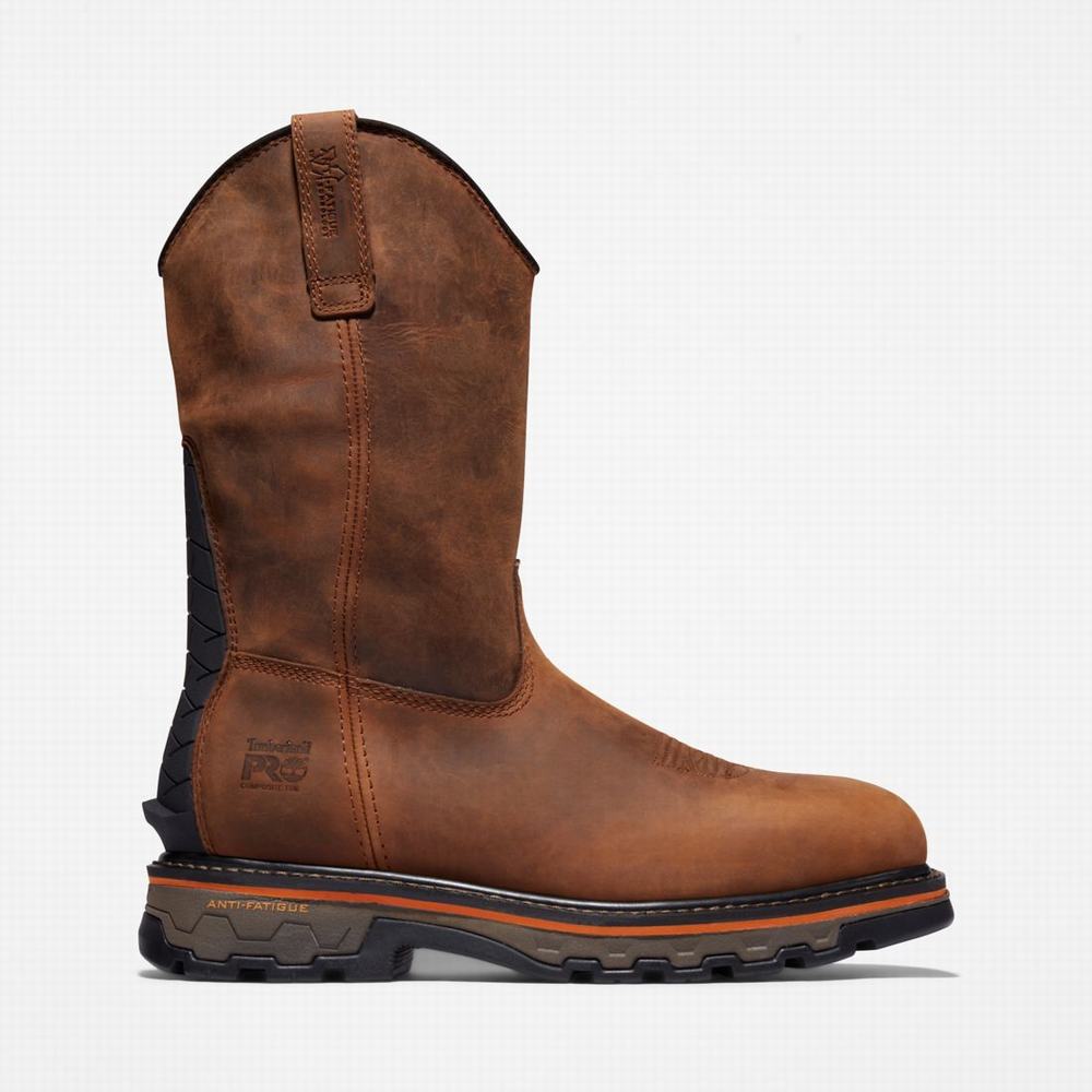 Pánské Pracovní Boty Timberland True Grit Pull On Composite Špicí Hnědé | TI29157-581