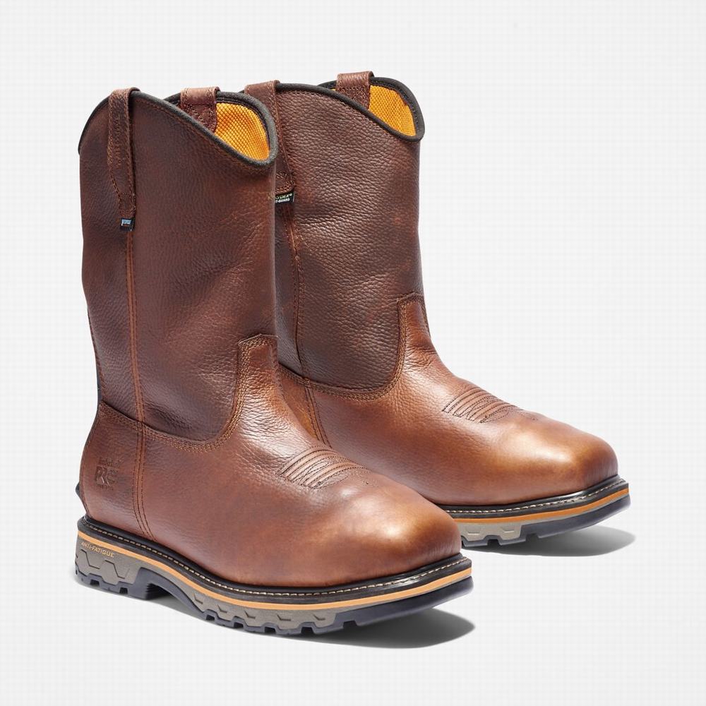 Pánské Pracovní Boty Timberland True Grit Met Guard Composite Špicí Waterproof Hnědé | TI35076-846
