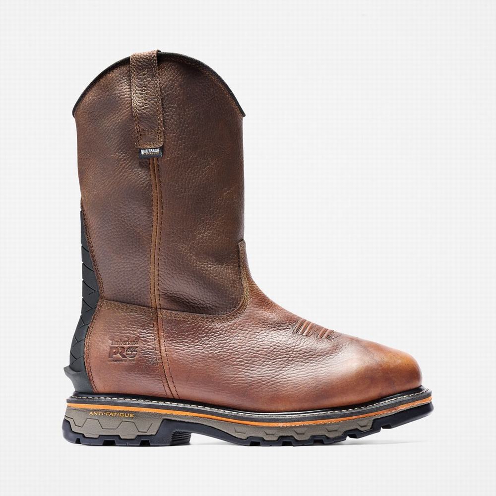 Pánské Pracovní Boty Timberland True Grit Met Guard Composite Špicí Waterproof Hnědé | TI35076-846