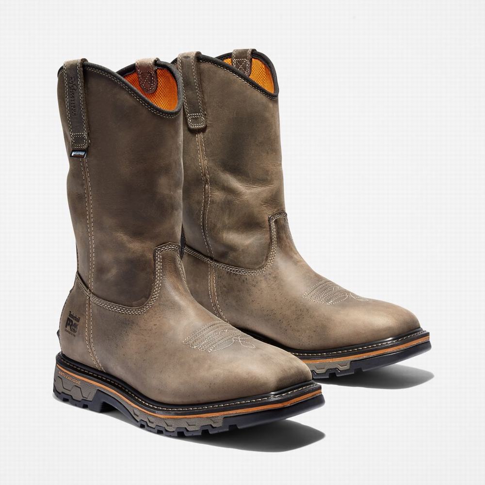 Pánské Pracovní Boty Timberland True Grit Pull On Waterproof Hnědé | TI56748-651