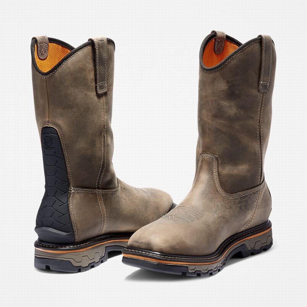 Pánské Pracovní Boty Timberland True Grit Pull On Waterproof Hnědé | TI56748-651