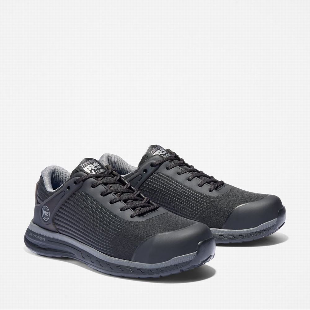 Pánské Pracovní Obuv Timberland Drivetrain Composite Špicí Pracovní Sneaker Černé Šedé | TI18794-953