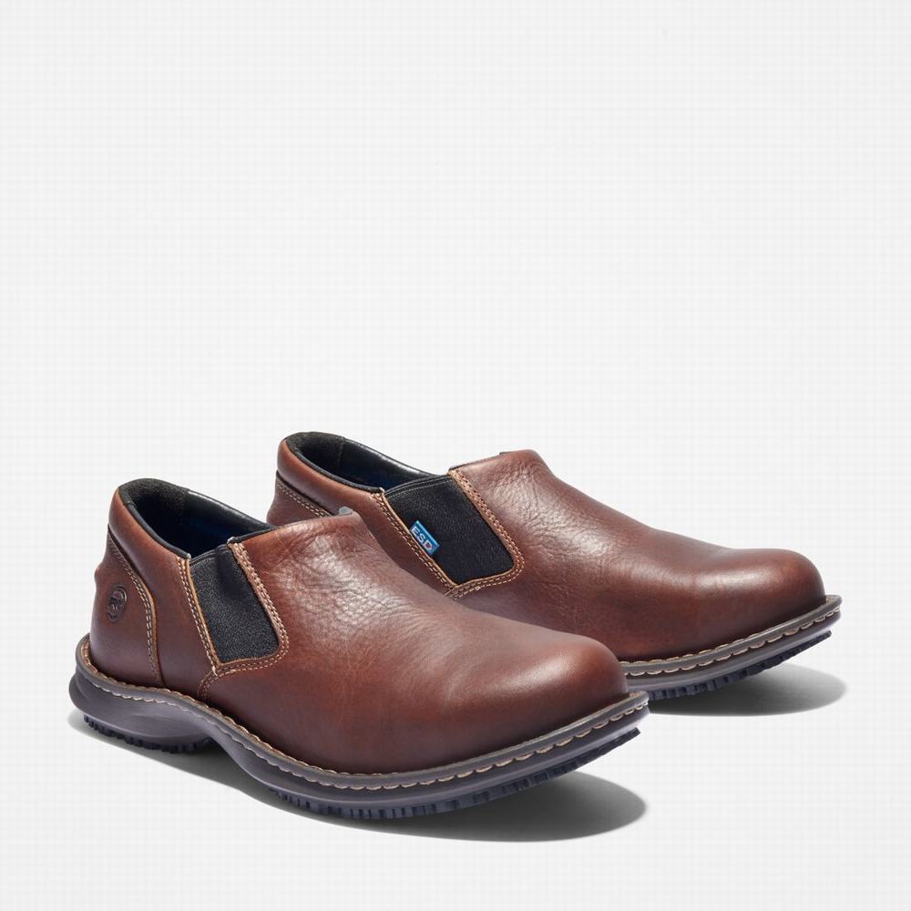 Pánské Pracovní Obuv Timberland Gladstone Běžné Steel Špicí Hnědé | TI75032-046