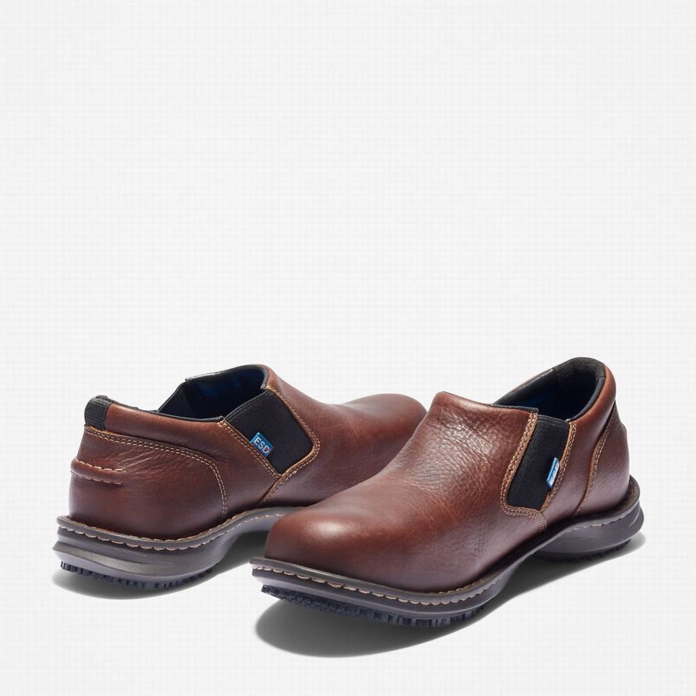 Pánské Pracovní Obuv Timberland Gladstone Běžné Steel Špicí Hnědé | TI75032-046