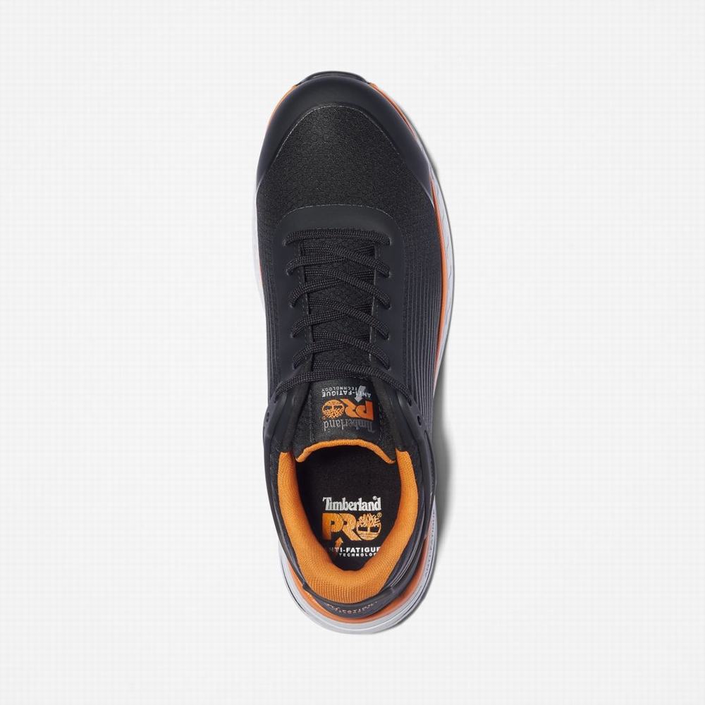 Pánské Pracovní Obuv Timberland PRO® Drivetrain Composite-Špicí Černé Oranžové | TI61845-524