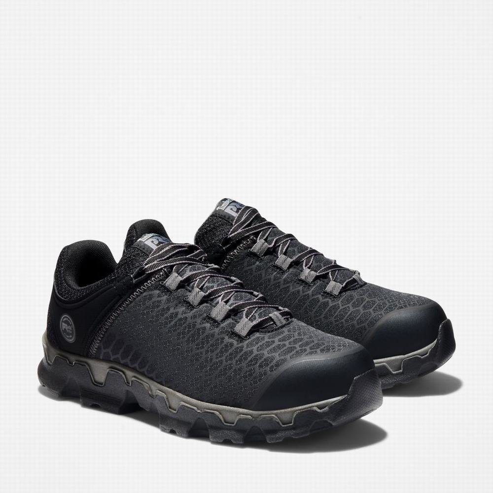 Pánské Pracovní Obuv Timberland PRO® Powertrain Sport Alloy Špicí Pracovní Sneaker Černé | TI18705-701
