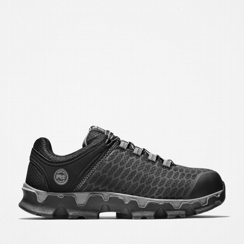 Pánské Pracovní Obuv Timberland PRO® Powertrain Sport Alloy Špicí Pracovní Sneaker Černé | TI18705-701