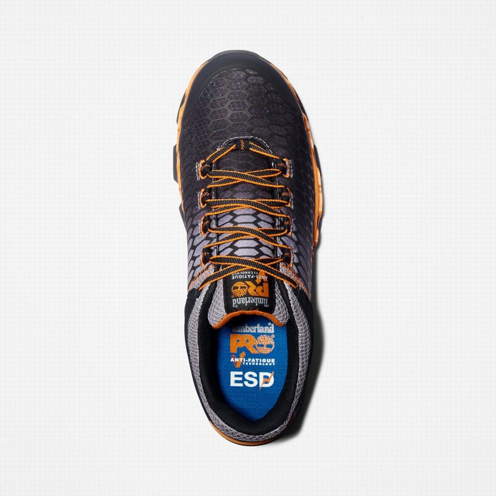 Pánské Pracovní Obuv Timberland PRO® Powertrain Sport Alloy Špicí Pracovní Sneaker Šedé Oranžové | TI35041-159