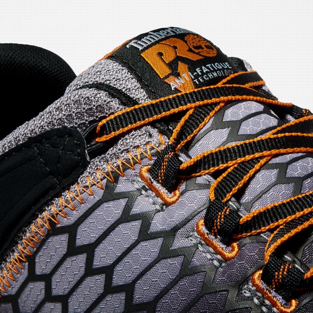 Pánské Pracovní Obuv Timberland PRO® Powertrain Sport Alloy Špicí Pracovní Sneaker Šedé Oranžové | TI35041-159