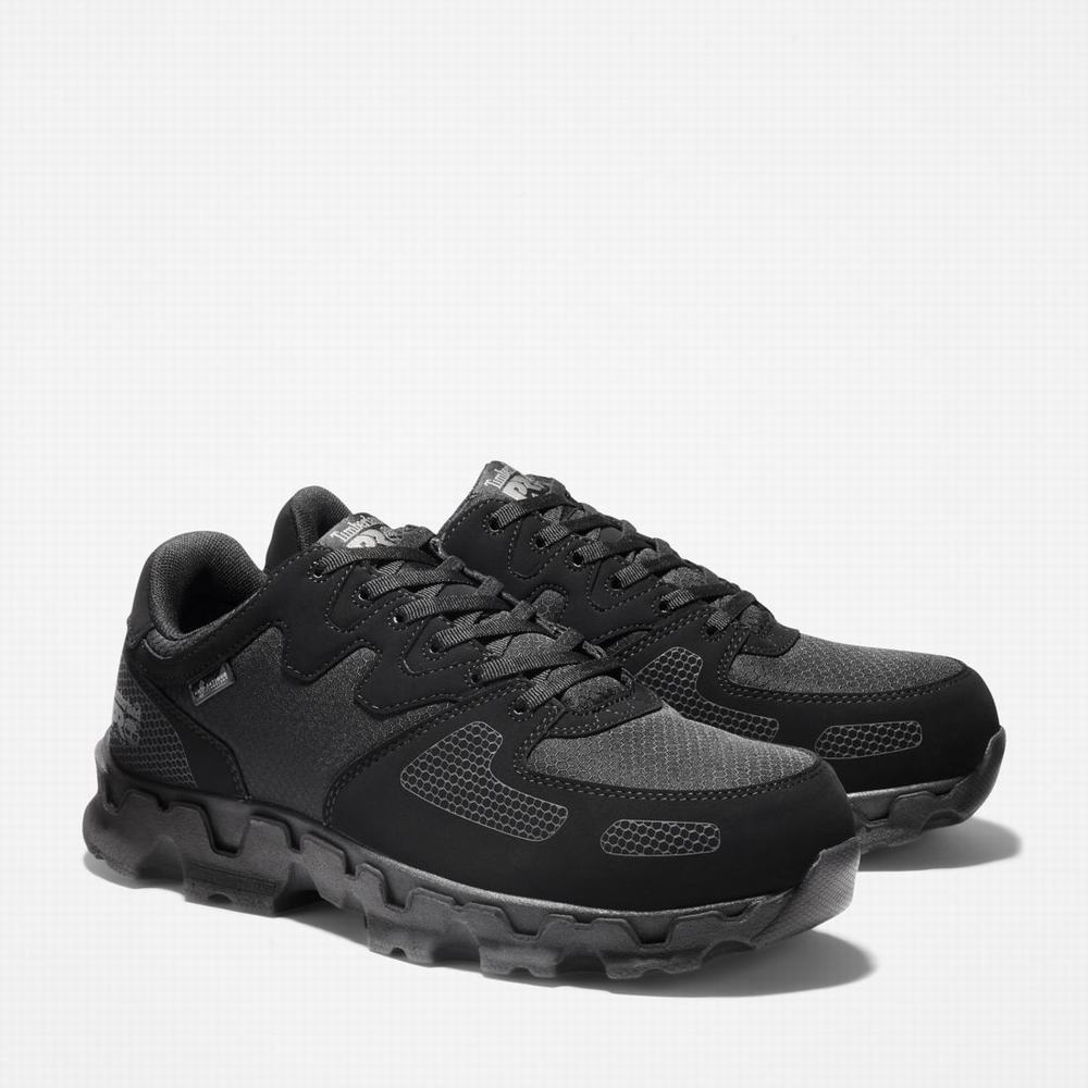 Pánské Pracovní Obuv Timberland PRO® Powertrain Alloy Špicí Pracovní Sneaker Černé | TI54230-914