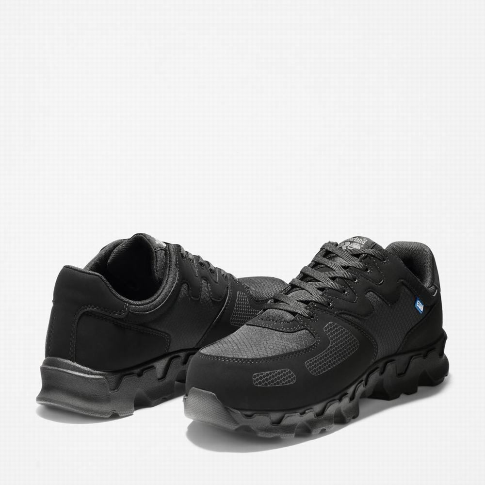 Pánské Pracovní Obuv Timberland PRO® Powertrain Alloy Špicí Pracovní Sneaker Černé | TI54230-914