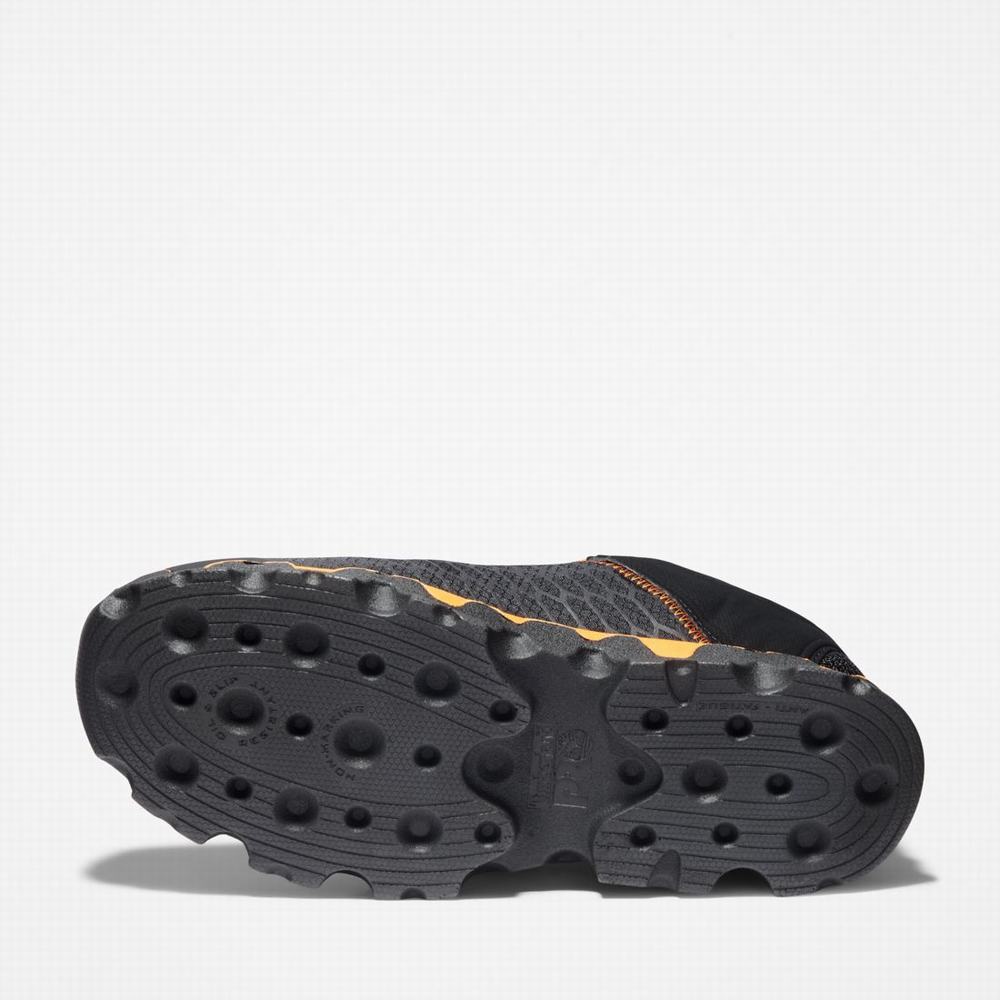 Pánské Pracovní Obuv Timberland PRO® Powertrain Sport Alloy Špicí Pracovní Sneaker Černé Oranžové | TI90581-805