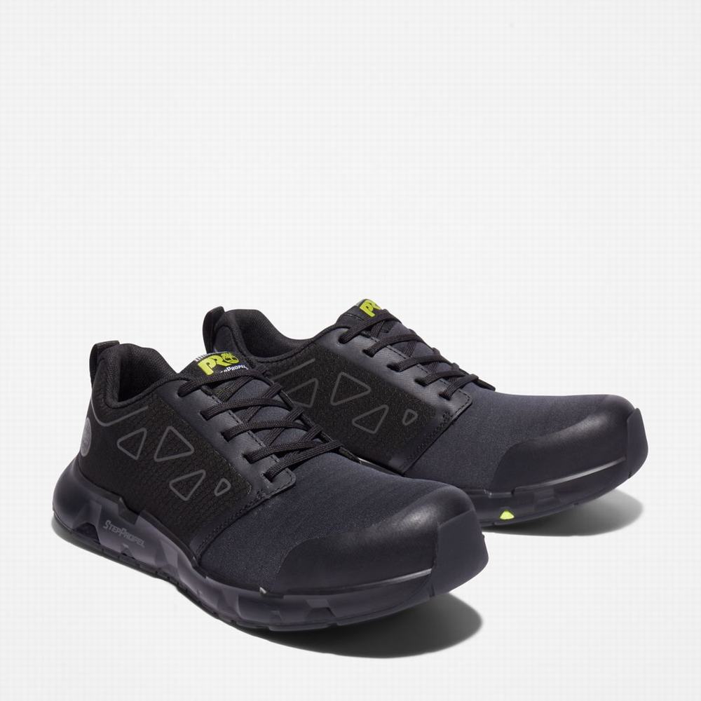 Pánské Pracovní Obuv Timberland Powertrain Sprint Alloy Špicí Pracovní Sneaker Černé | TI07641-078