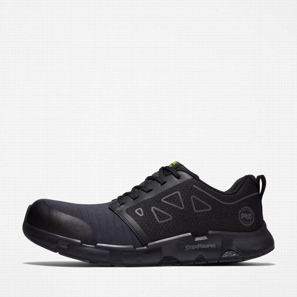 Pánské Pracovní Obuv Timberland Powertrain Sprint Alloy Špicí Pracovní Sneaker Černé | TI07641-078