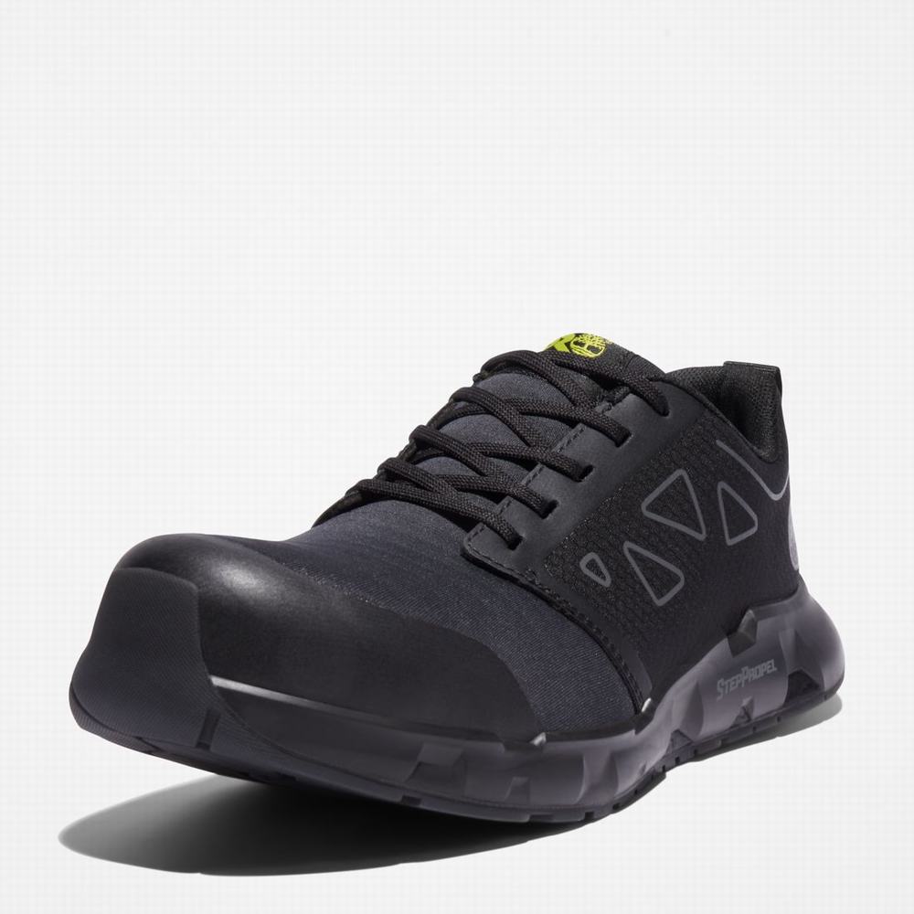 Pánské Pracovní Obuv Timberland Powertrain Sprint Alloy Špicí Pracovní Sneaker Černé | TI07641-078