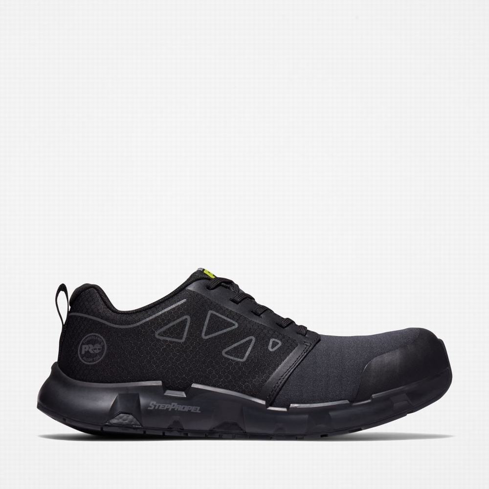 Pánské Pracovní Obuv Timberland Powertrain Sprint Alloy Špicí Pracovní Sneaker Černé | TI07641-078