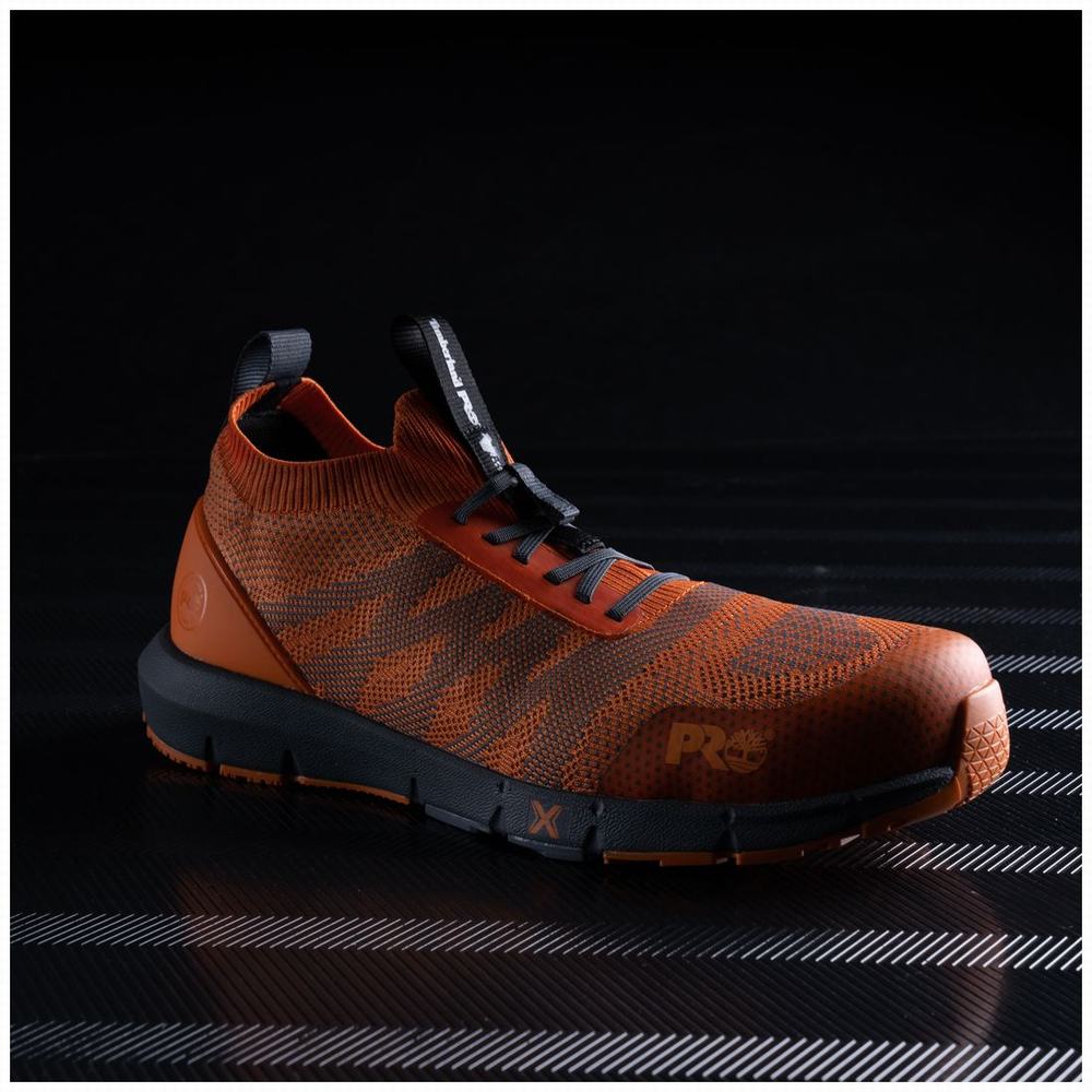 Pánské Pracovní Obuv Timberland Radius Composite Špicí Pracovní Sneaker Oranžové Šedé | TI07293-127