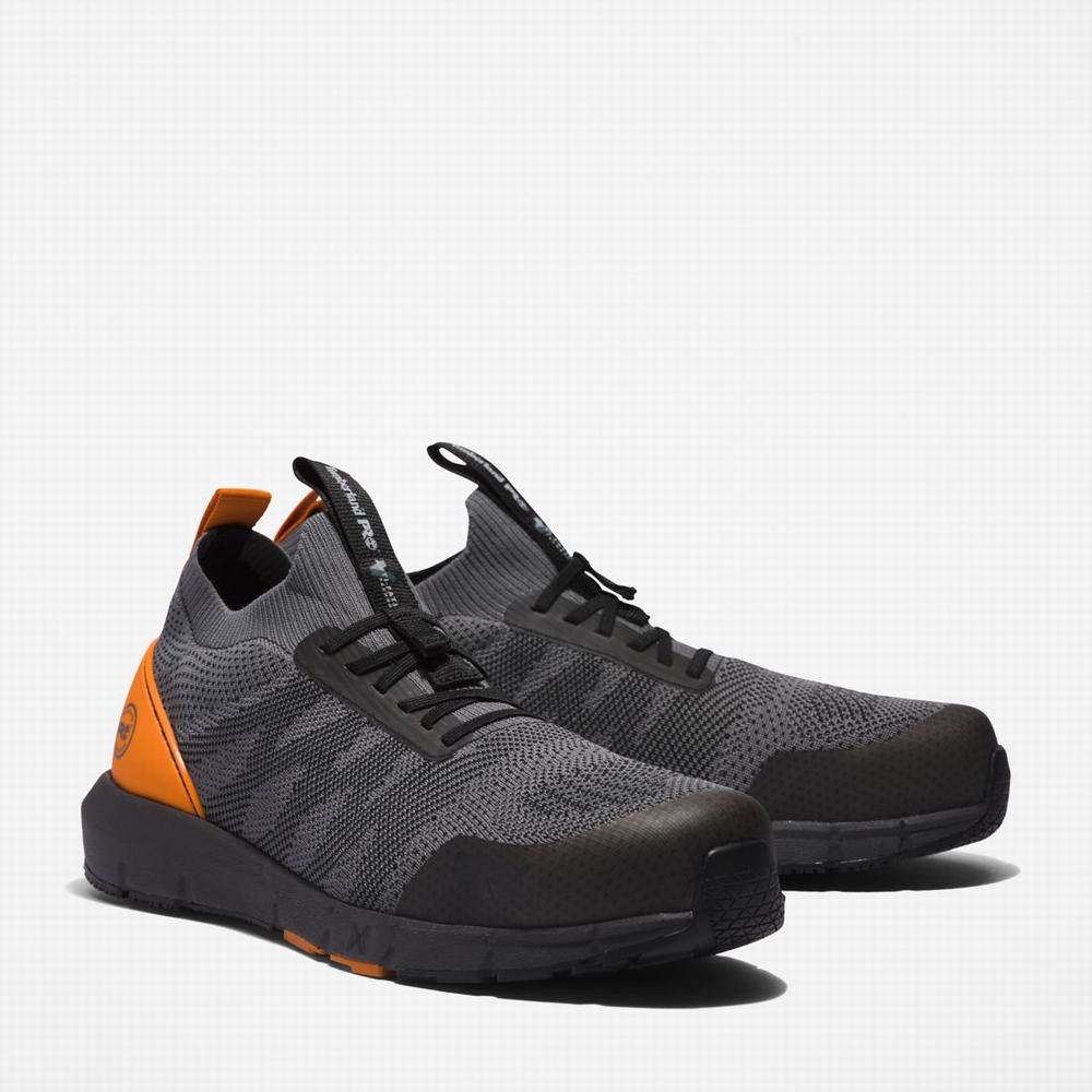 Pánské Pracovní Obuv Timberland Radius Composite Špicí Pracovní Sneaker Šedé Oranžové | TI76520-824