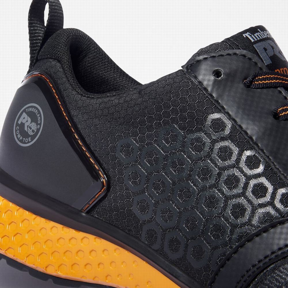 Pánské Pracovní Obuv Timberland Reaxion Composite Špicí Pracovní Sneaker Černé Oranžové | TI90458-651
