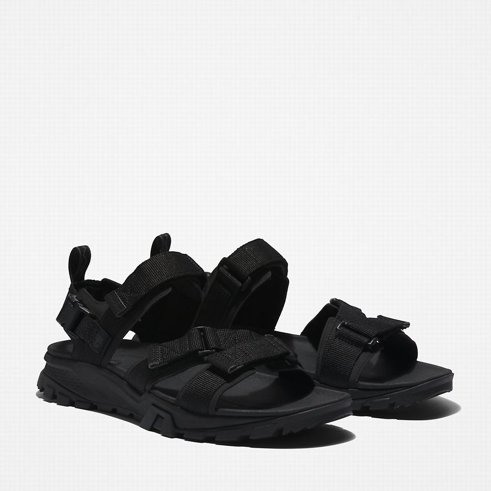 Pánské Sandály Timberland Garrison Trailové Webbing-strap Černé | TI07296-936