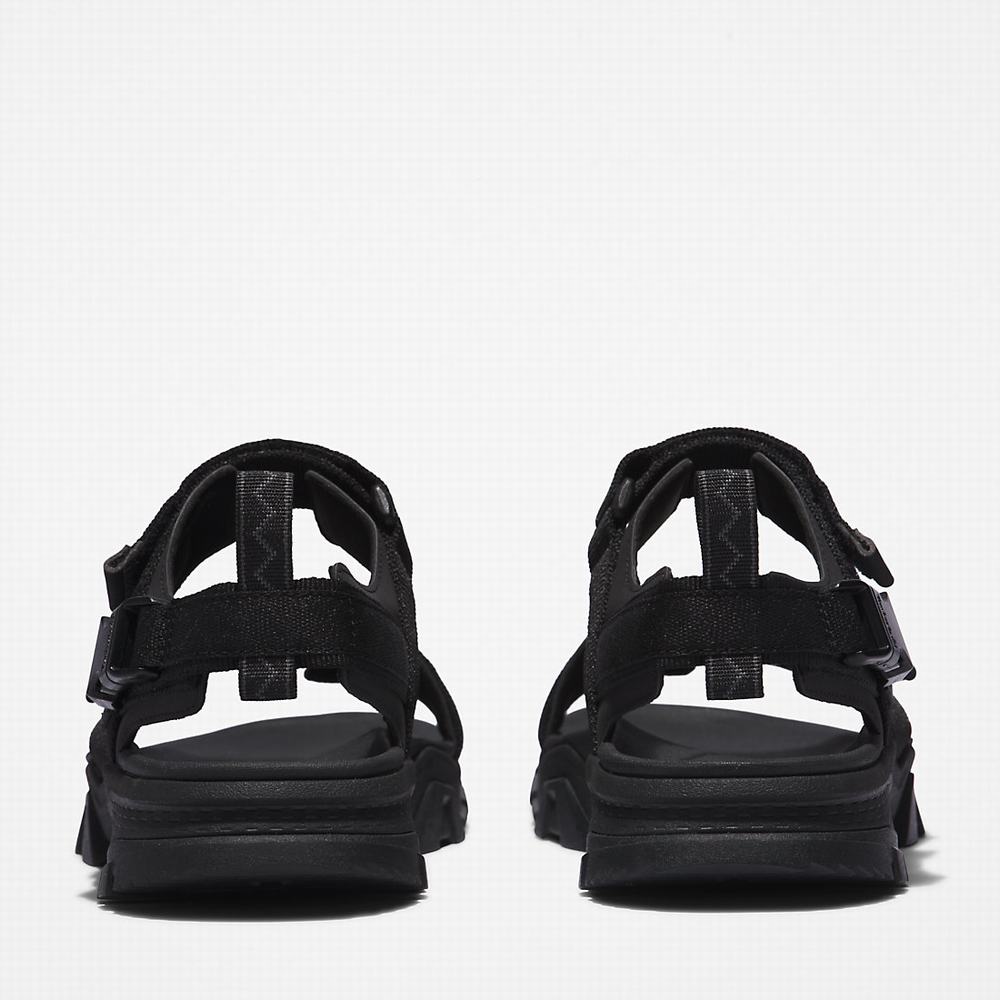 Pánské Sandály Timberland Garrison Trailové Webbing-strap Černé | TI07296-936