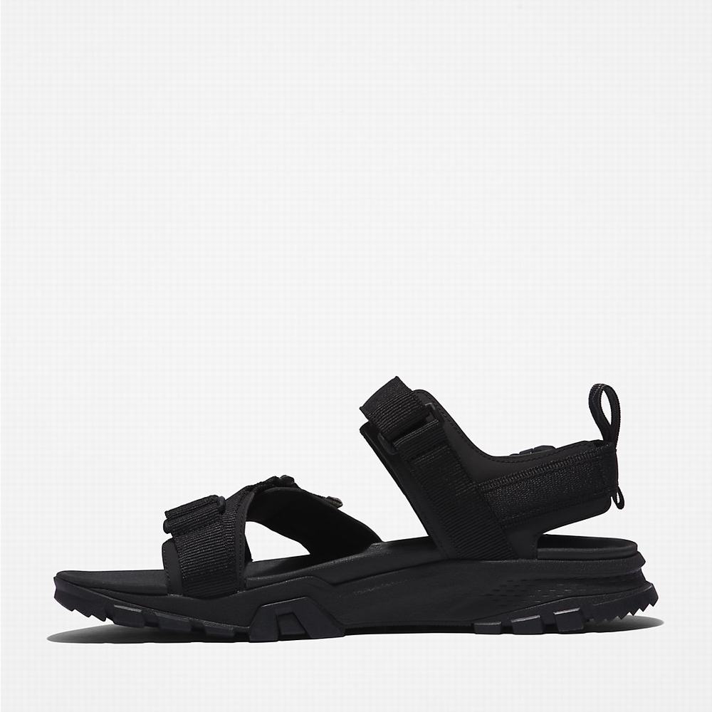 Pánské Sandály Timberland Garrison Trailové Webbing-strap Černé | TI07296-936
