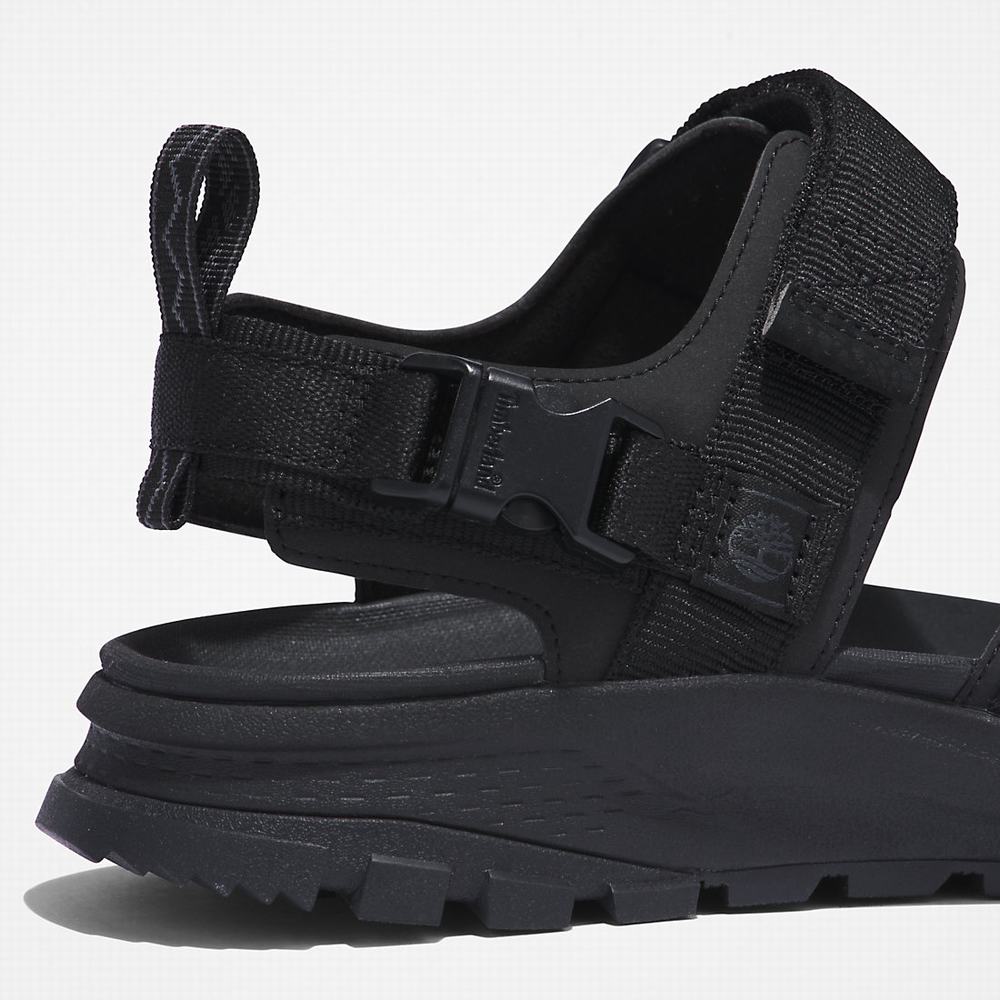 Pánské Sandály Timberland Garrison Trailové Webbing-strap Černé | TI07296-936