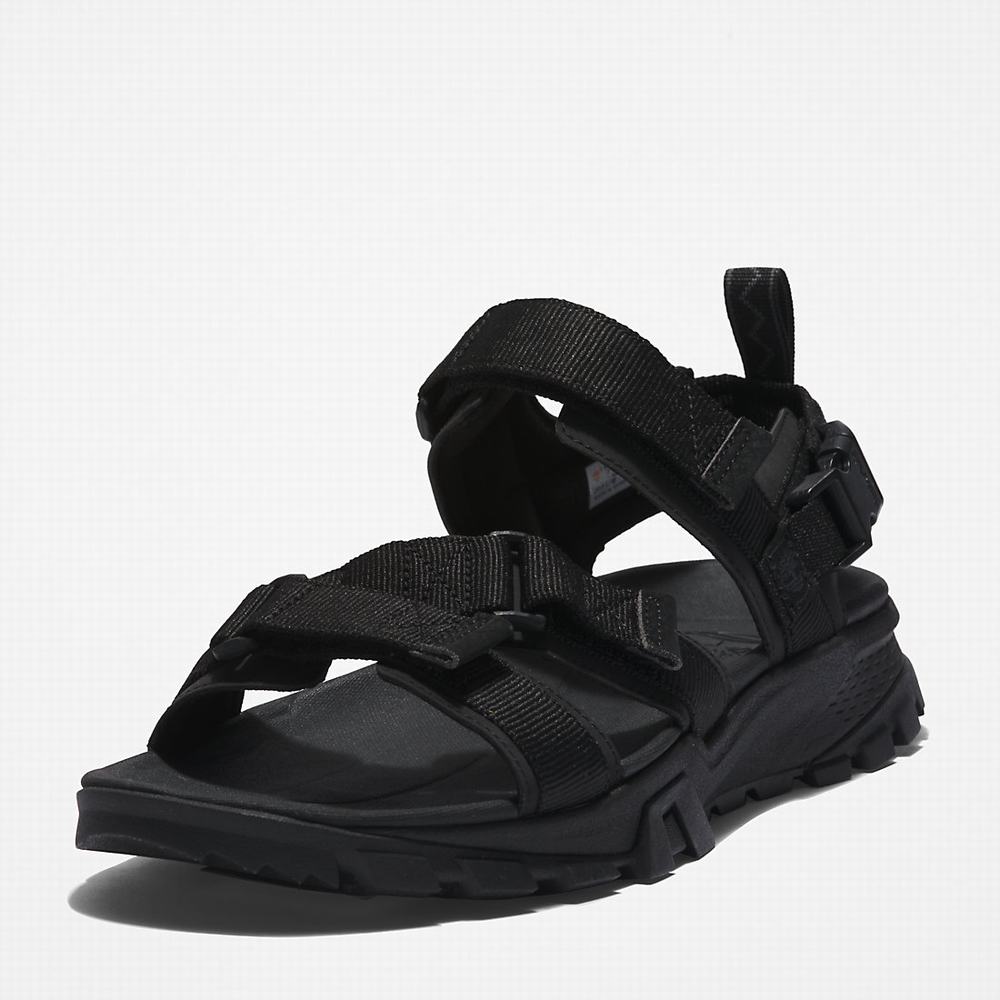 Pánské Sandály Timberland Garrison Trailové Webbing-strap Černé | TI07296-936