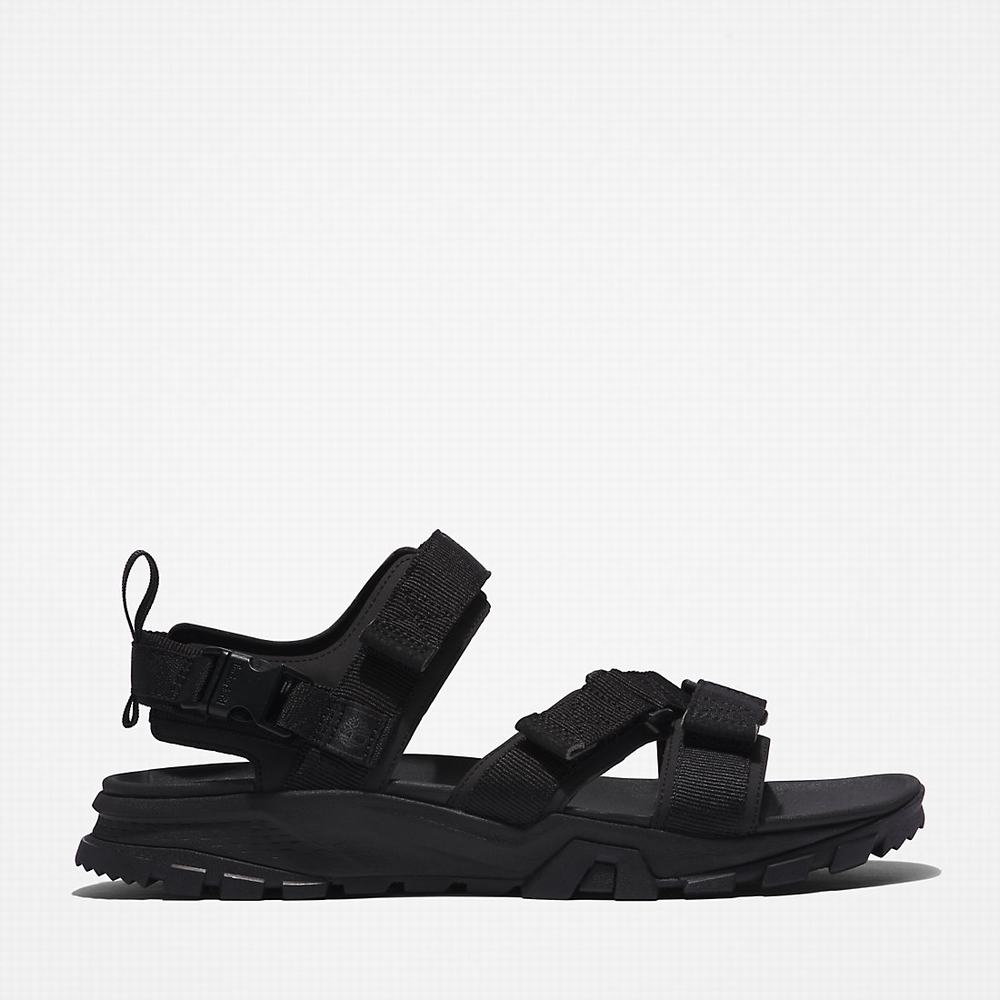 Pánské Sandály Timberland Garrison Trailové Webbing-strap Černé | TI07296-936
