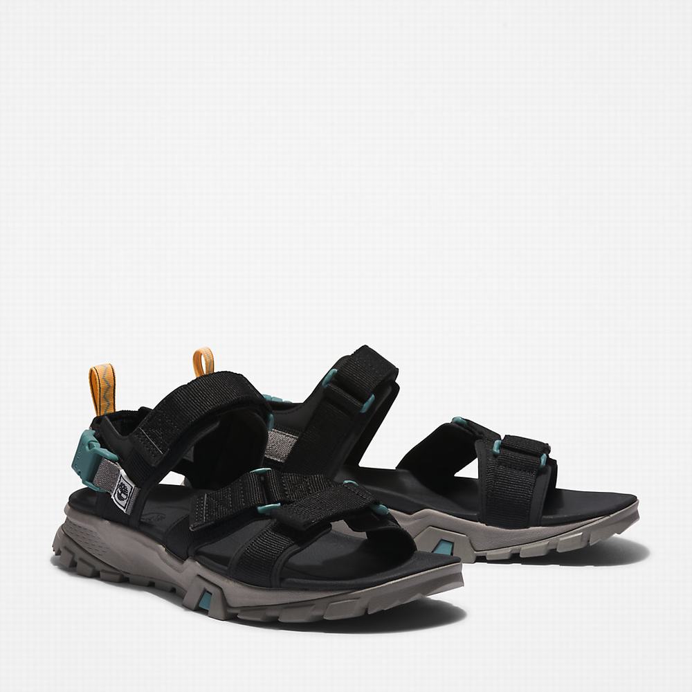 Pánské Sandály Timberland Garrison Trailové Webbing-strap Černé | TI13694-942