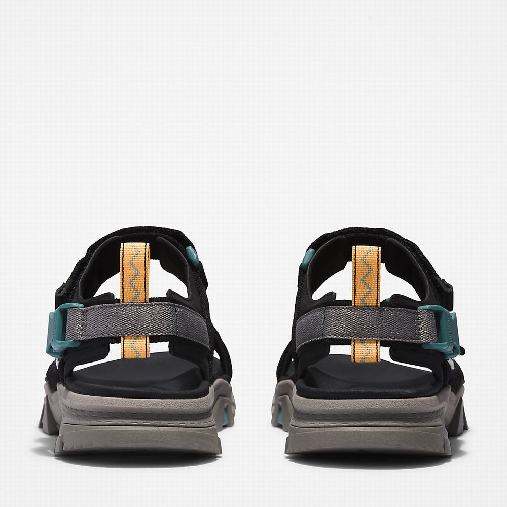 Pánské Sandály Timberland Garrison Trailové Webbing-strap Černé | TI13694-942