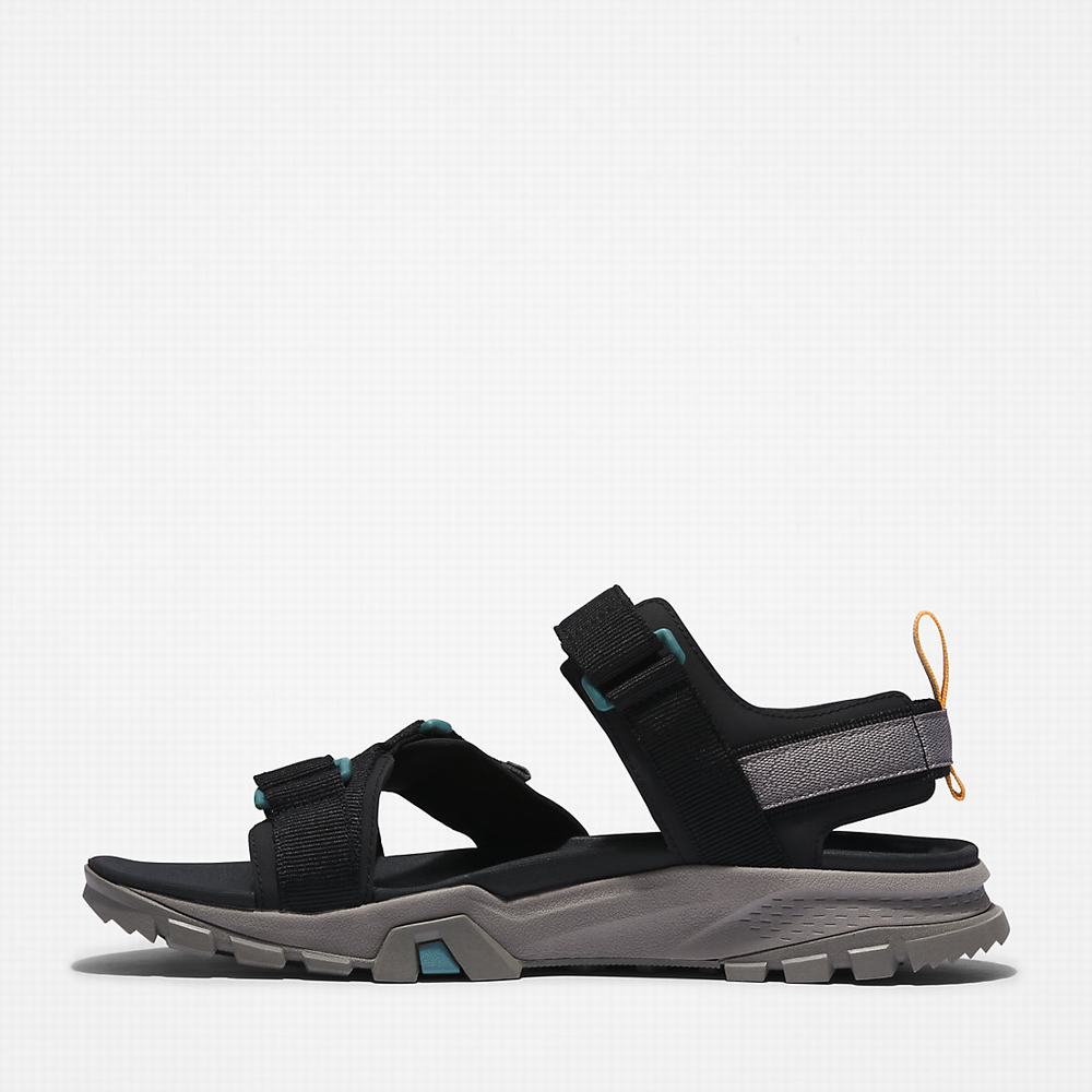 Pánské Sandály Timberland Garrison Trailové Webbing-strap Černé | TI13694-942