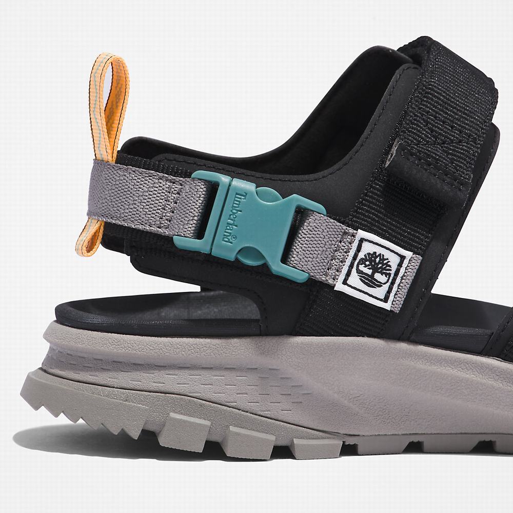 Pánské Sandály Timberland Garrison Trailové Webbing-strap Černé | TI13694-942