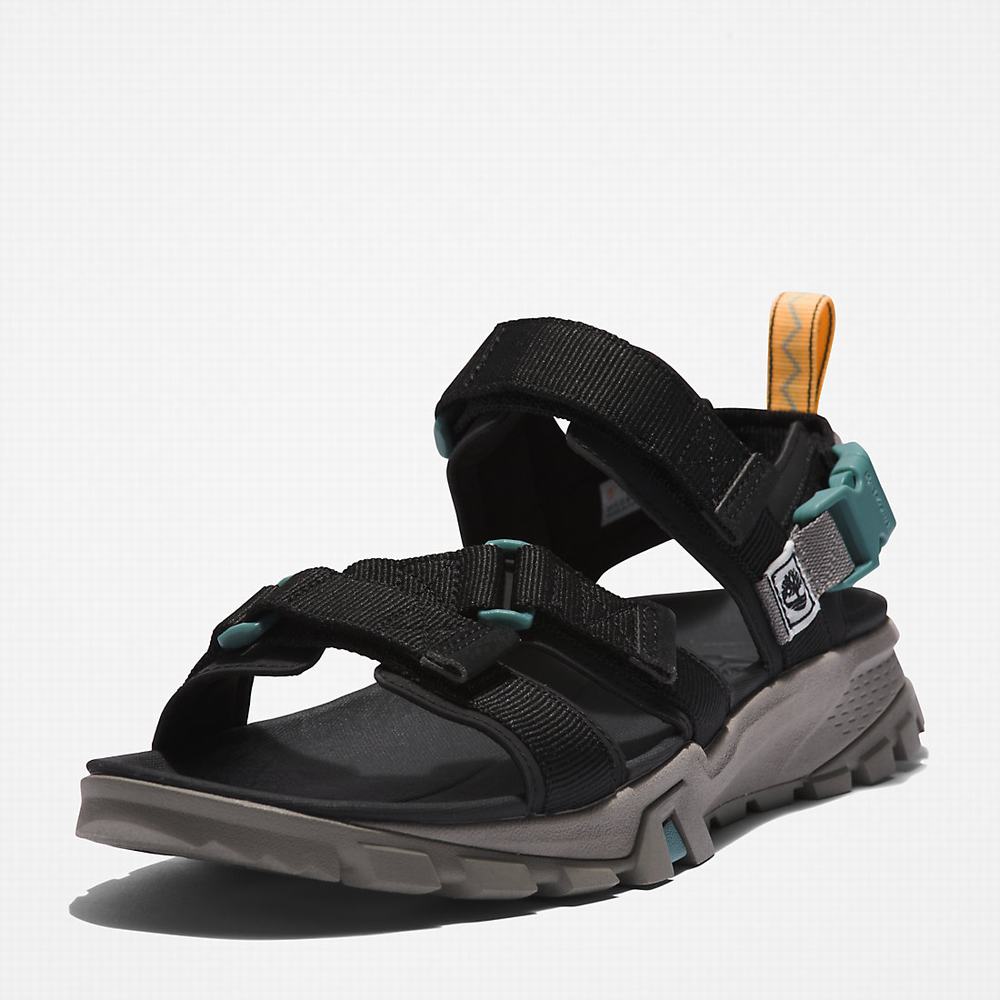 Pánské Sandály Timberland Garrison Trailové Webbing-strap Černé | TI13694-942