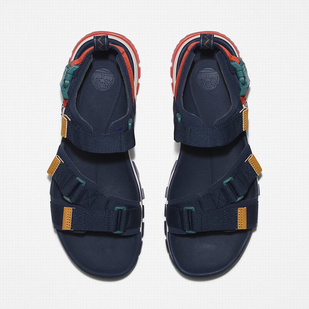 Pánské Sandály Timberland Garrison Trailové Webbing-strap Tmavě Blankyt | TI82031-897