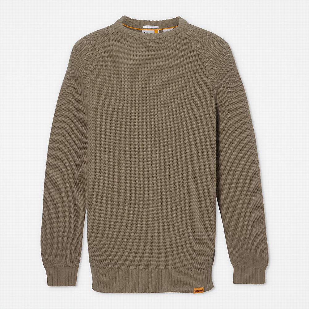 Pánské Svetry Timberland Beards Brook Crew-Neck Tmavě Zelene | TI72198-178